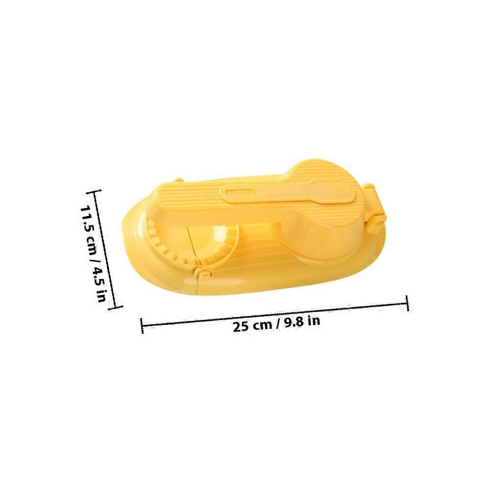 2 in 1 Dumpling Maker Dumpling Press Tool for Kitchen Use Yellow PP