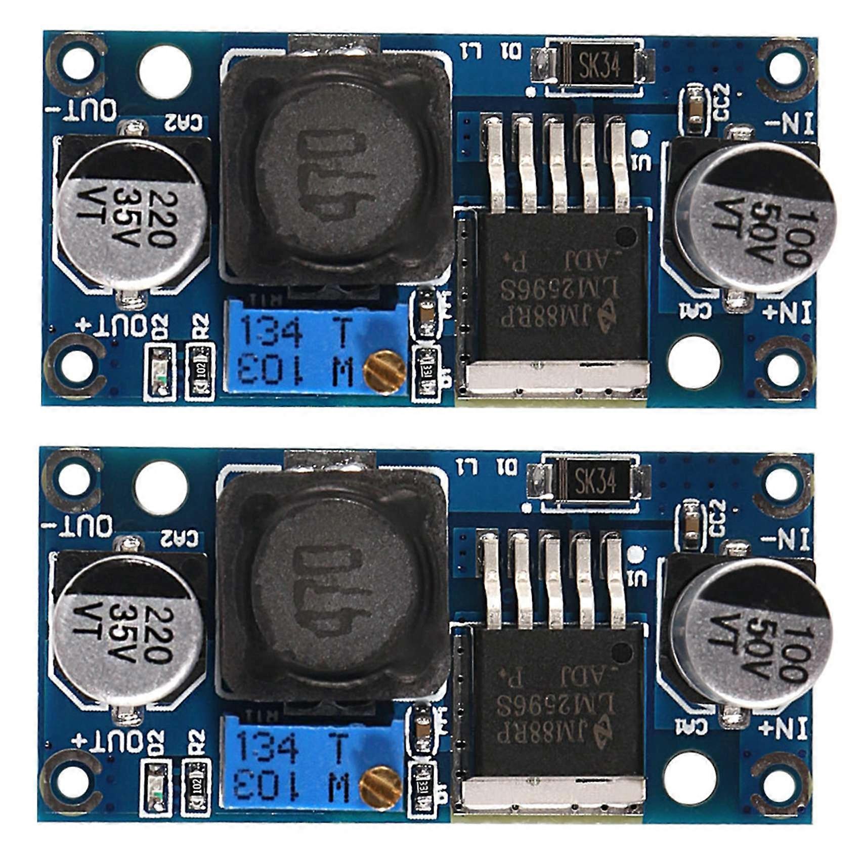 2X Lm2596 DC Converter Module - DC Adjustable Step Down Power Module Step Down Converter