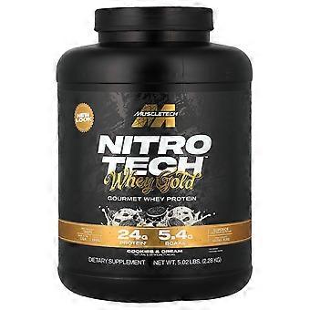 MuscleTech, Nitro-Tech™ Whey Gold, Cookies and Cream, 5,02 lbs (2,28 kg)