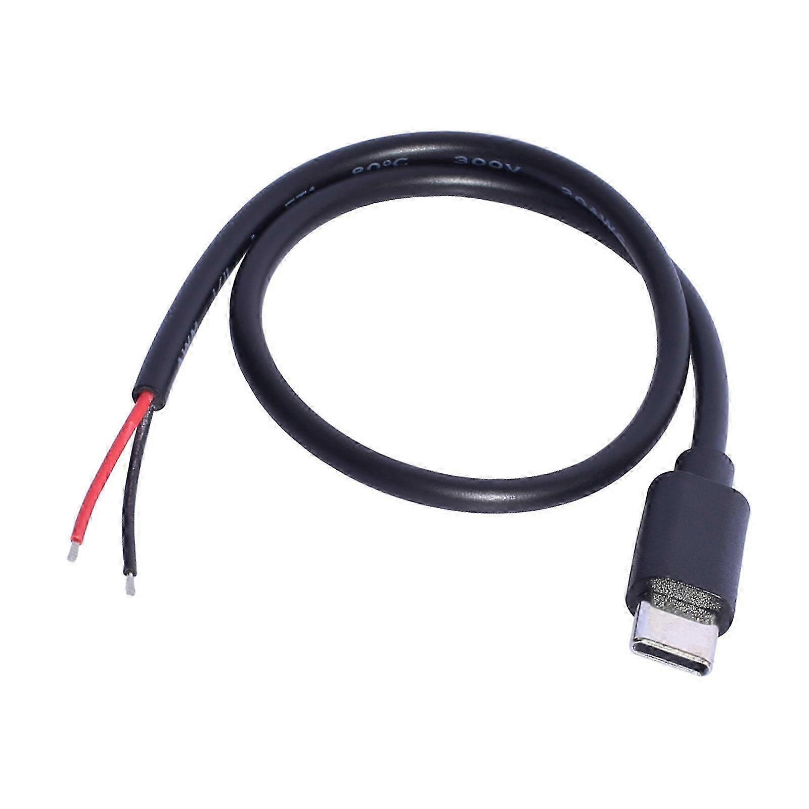 USB C Bare Wire 30CM 20AWG