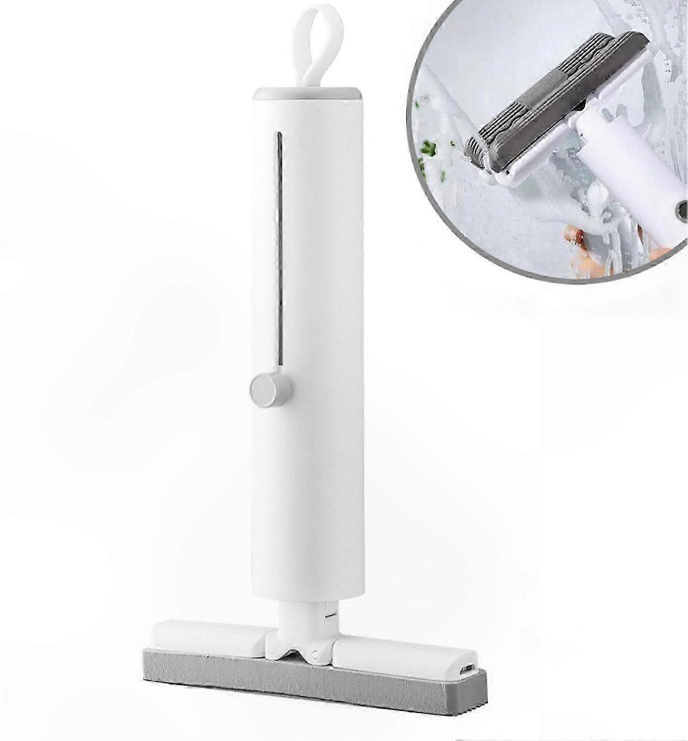 Compact Sponge Mop with Wringing Feature for Convenient Cleaning Tasks