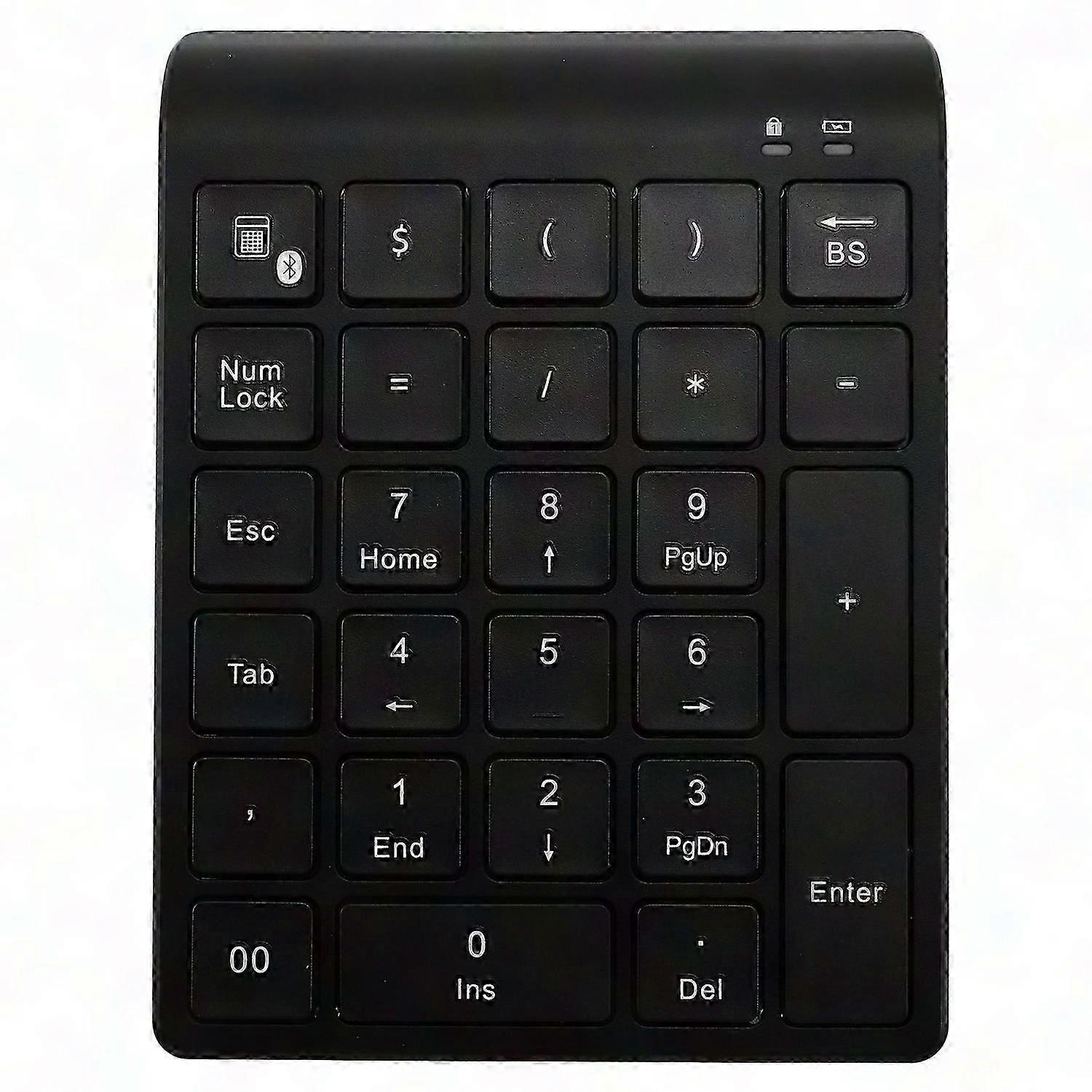 27-Key Bluetooth Wireless Numeric Keypad with Function Keys for PC & Accounting