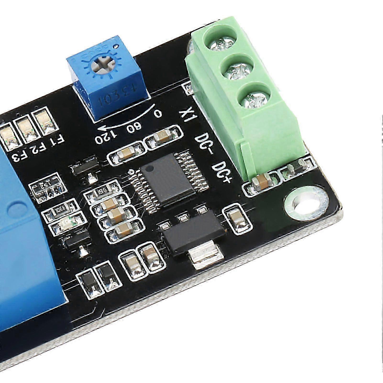 Self-locking time relay, on/off delay, Super 555 timer, 12V DC