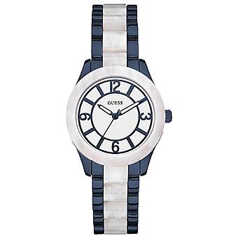 R.guess sra.pvd. Quartz Analog Woman Watch with W0074L3 Stainless Steel Bracelet