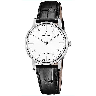 Festina swiss made watch for Women Analog Quartz with Cowhide Bracelet F20013/1