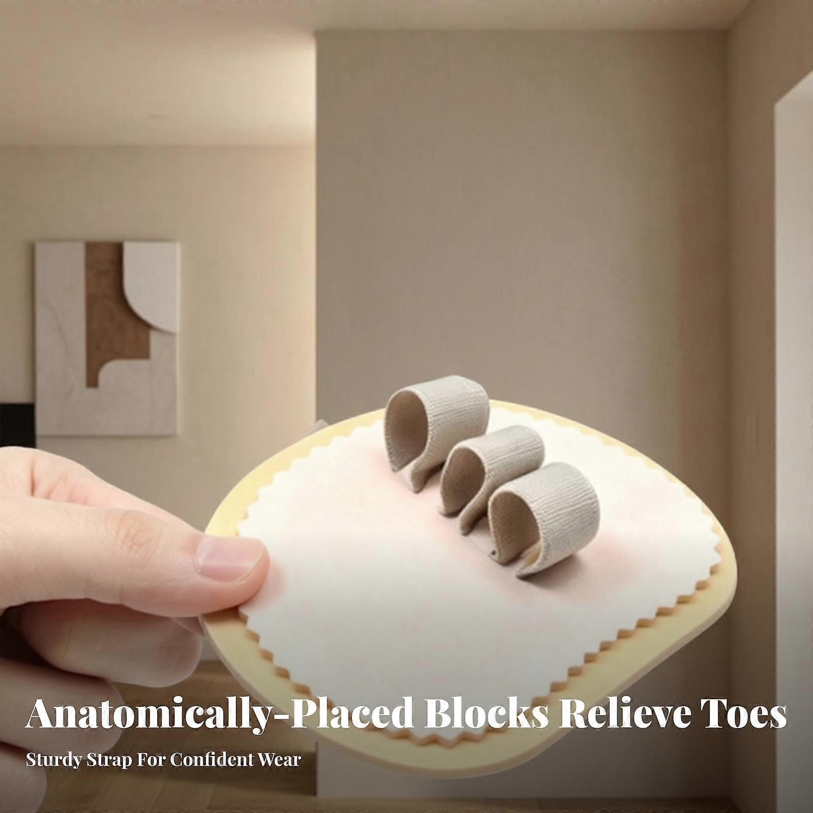 Soft Foam Toe-Separating Forefoot Pad | Contoured Shape, Low-Profile Lightweight