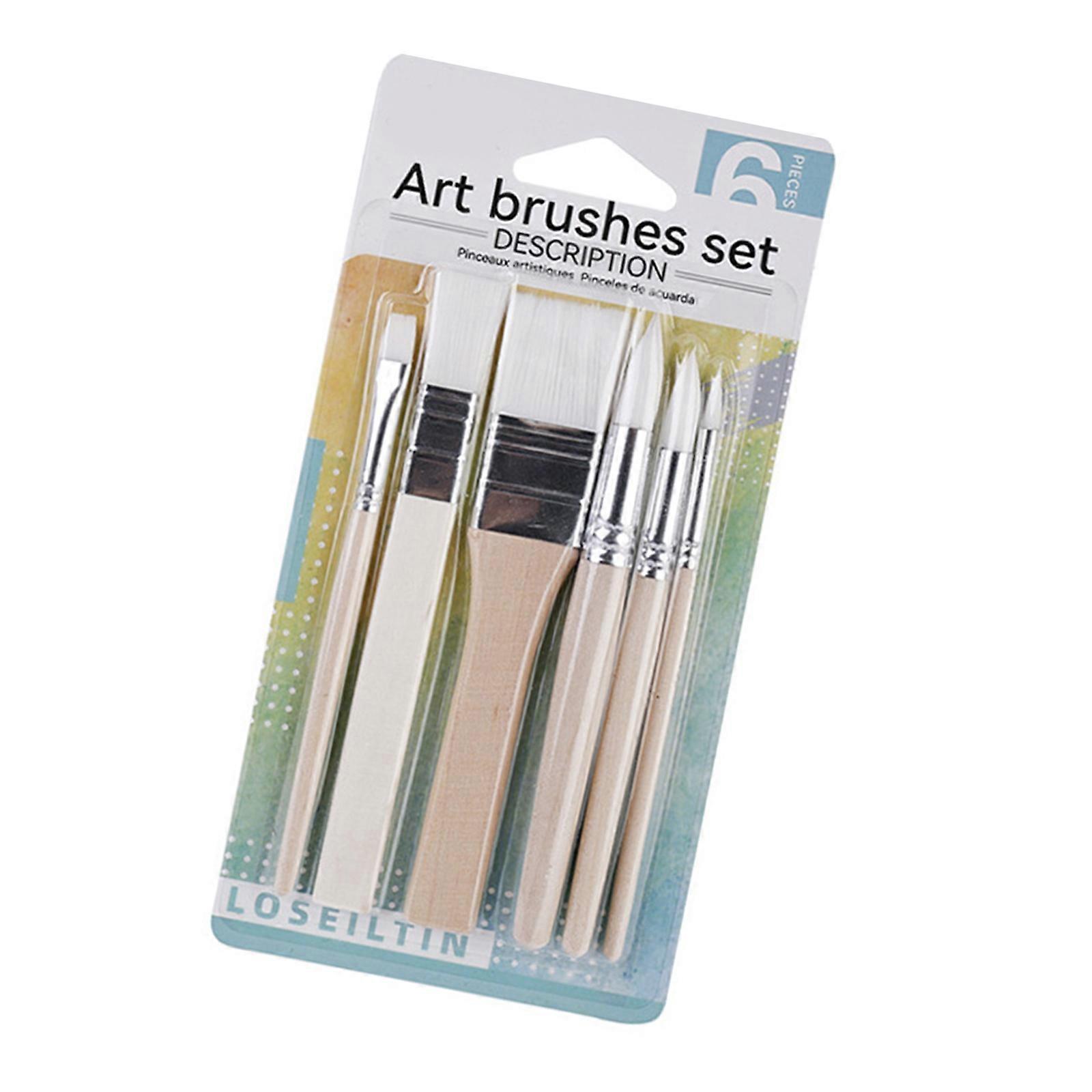 Nylon Wood Handle Paint Brushes
