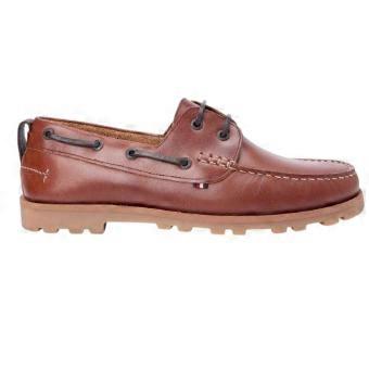 Tommy Hilfiger Mens Leather Boat Shoes