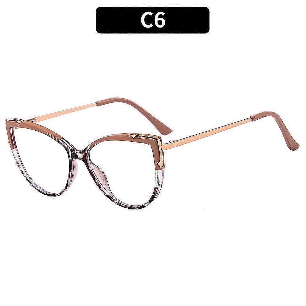 Large Frame Cat Eye Blue Light Glasses