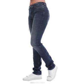 Emporio Armani Womens/Ladies J85 Leather Patch Regular Jeans
