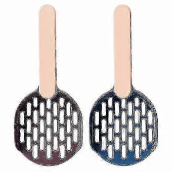 Cat Litter Shovel 2-Pack Thickened Plastic Scoop for Kitten Litter and Sand Waste Cleanup