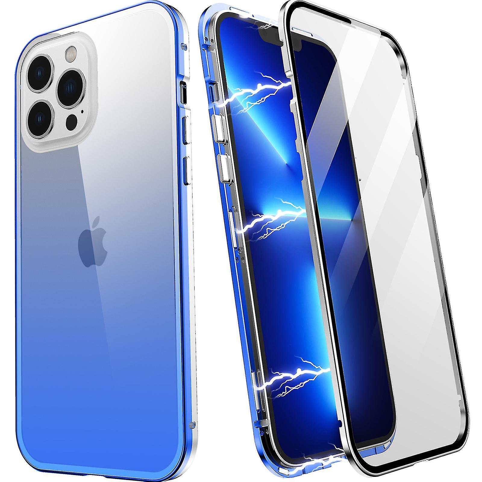 Gradient Magnetic Case Compatible With Iphone 13/ 13 Pro/13 Pro Max, 360 Degree Double-sided Protection