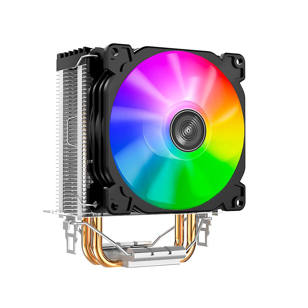 Led Cpu Radiator Cooling Fan 2 Heat Pipes Tower Cpu Cooler