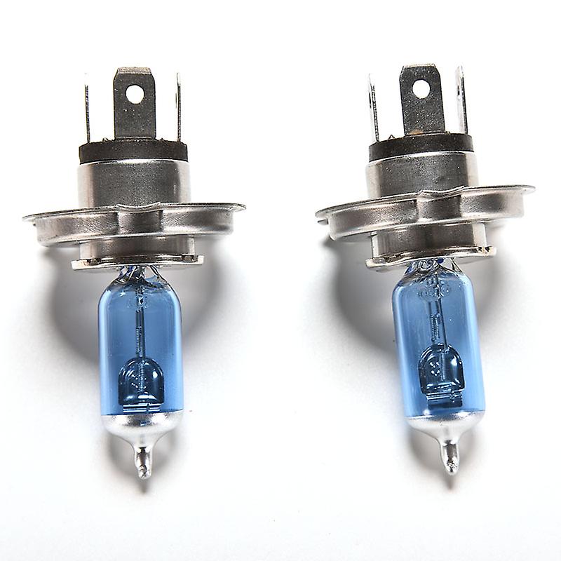 2 x Car H4 HID Xenon Halogen White Headlight 12V 60/55W Halogen Bulb Lamp Light HFMQV