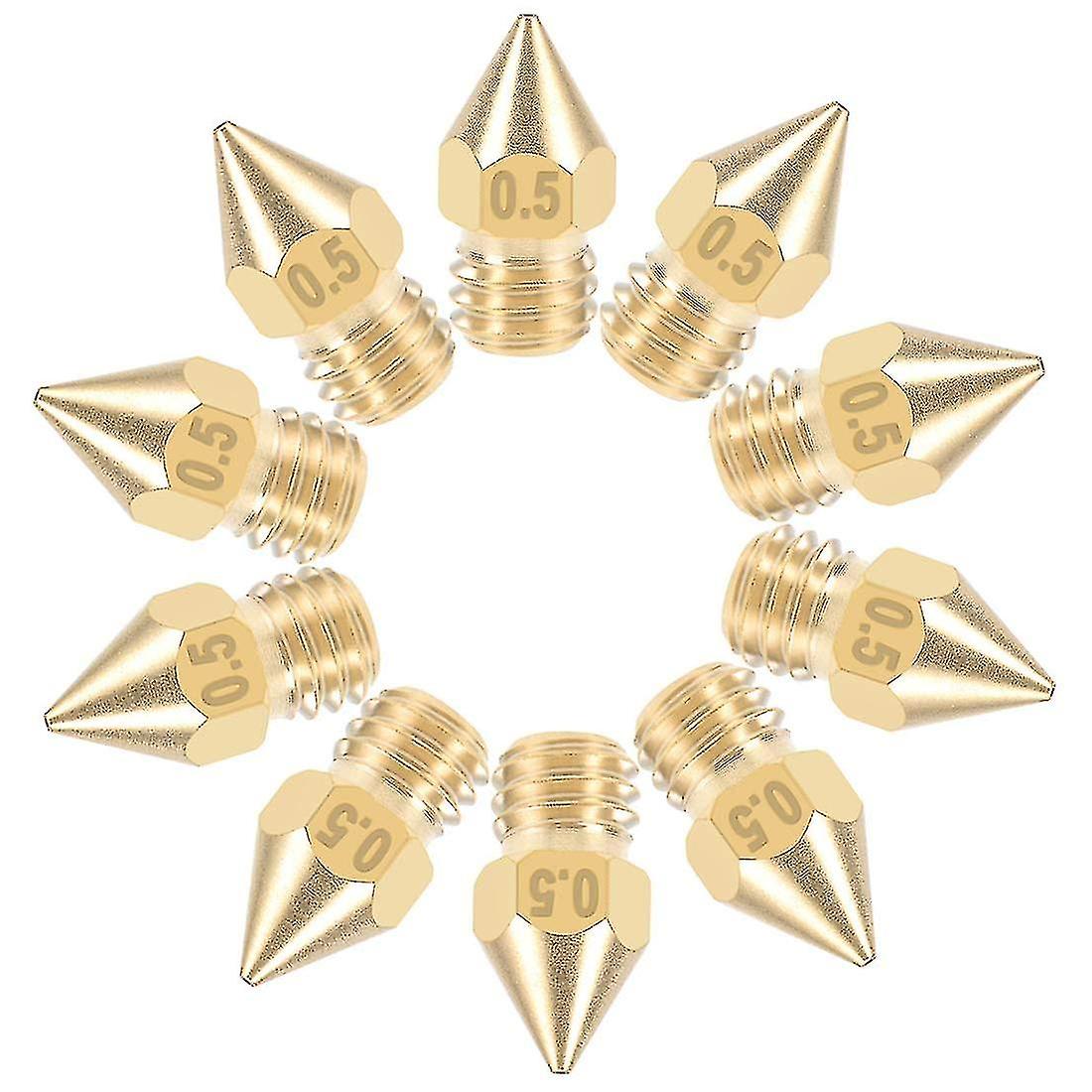 0.5mm 3d Printer  Replacement. Brass 10pcs c