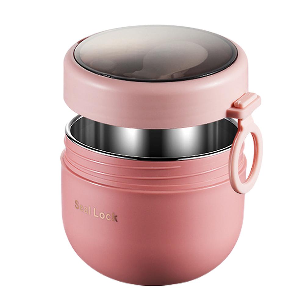 600ml Lunch Box Hot Food Flask Stainless Steel Insulated Jar Container Portable