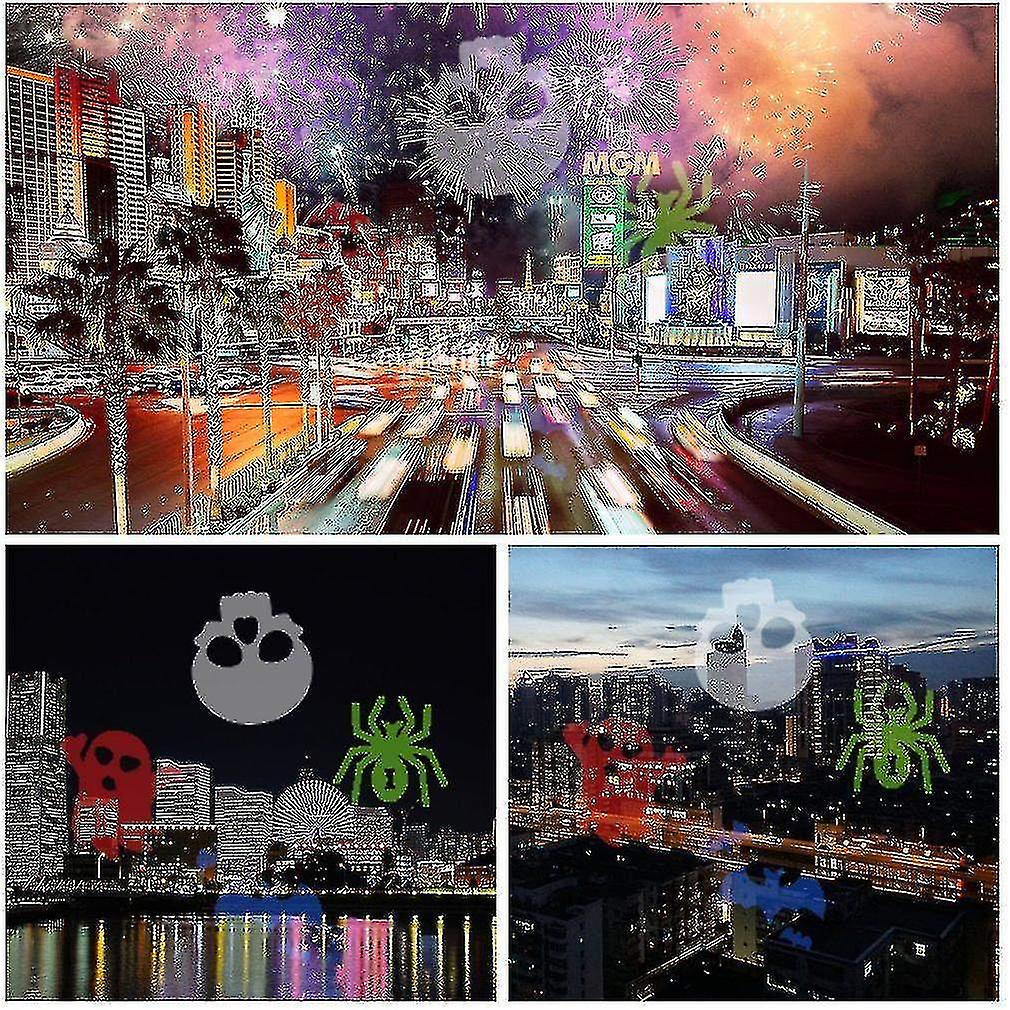 4w Led Halloween Projector Light Bulb Voice Control Speed Control Led Lamp