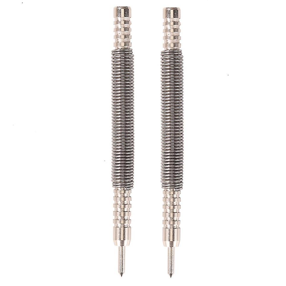 2pcs Hinge Pin Punch Hammerless Single Ended High Speed Steel Center Punch Spring Loaded Center Pun