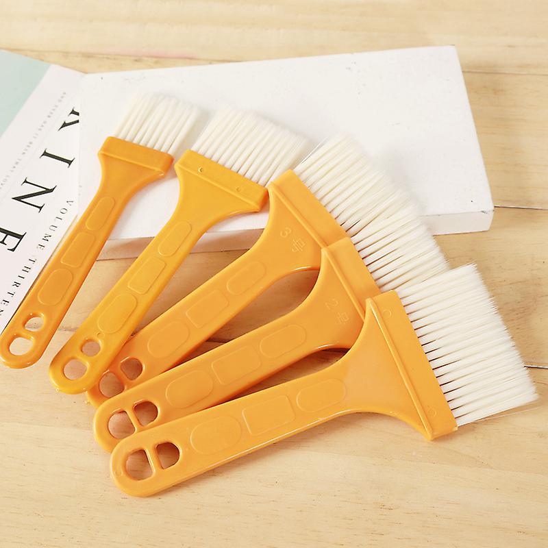 5-delt flatt børstesett, sett