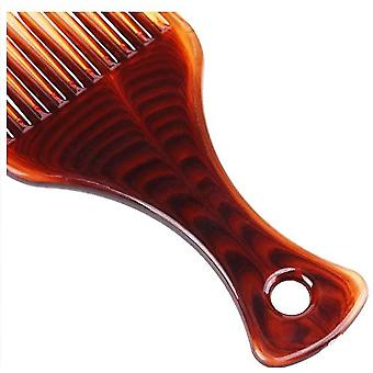 Afro-Haarkamm, Kunststoff-Gabeleinsatz, lockiges Haar, Bürste mit breiten Zähnen, antistatisch, Massage, Friseur