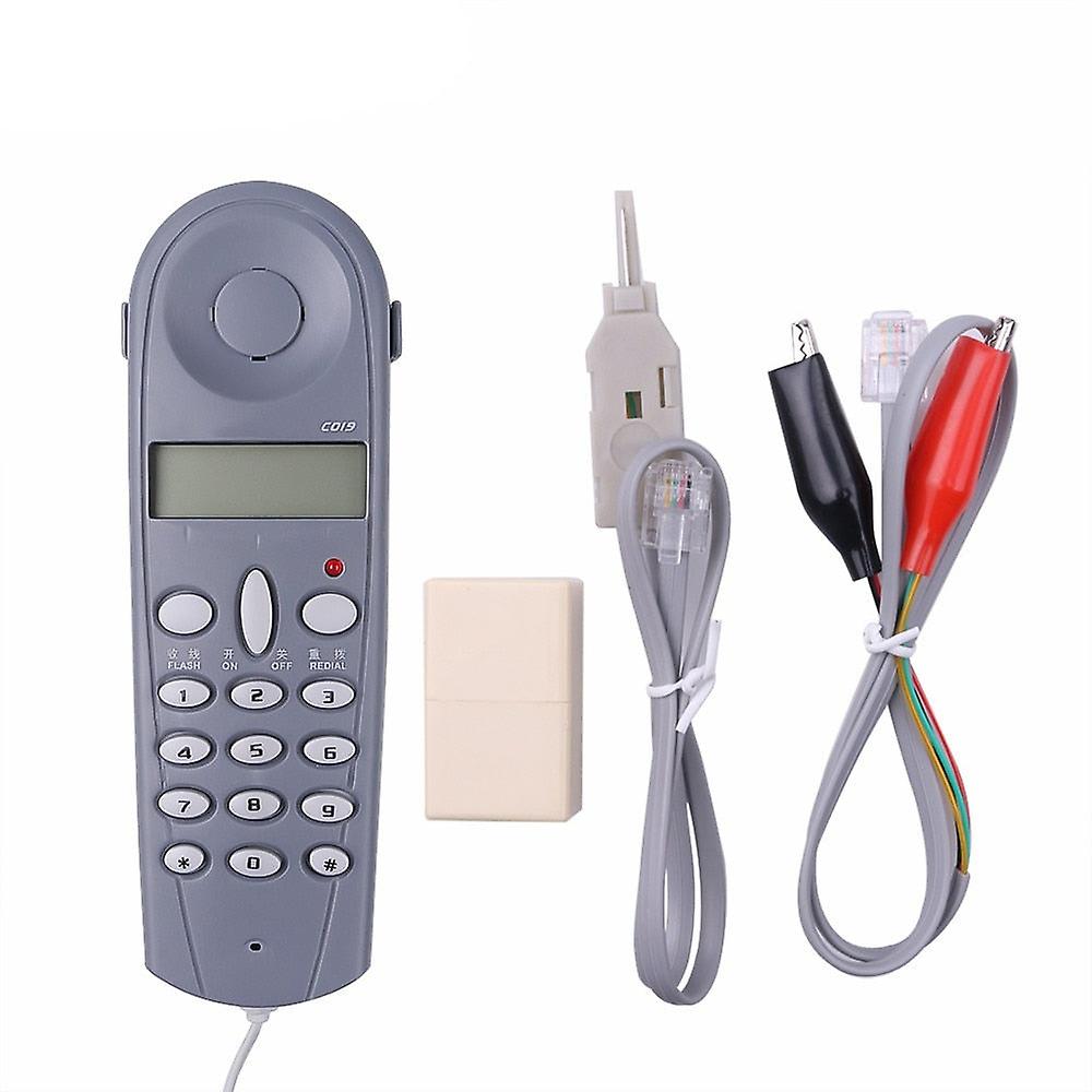 C019 Telephone Phone Butt Test Tester Lineman Tool Network Tester Cable Device For Telephone Line Fault