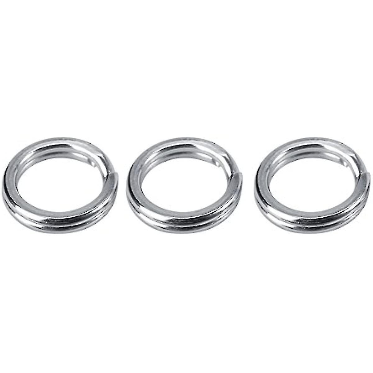 50pcs100pcs Split Rings Stainless Steel Fishing Tackle Bait Double Circle Split Ring Connector