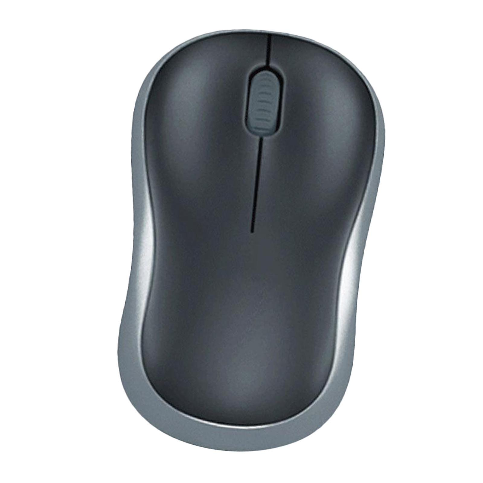 2.4GHz Slim Compact Wireless Mouse 1000dpi & USB Receiver for Laptops Black