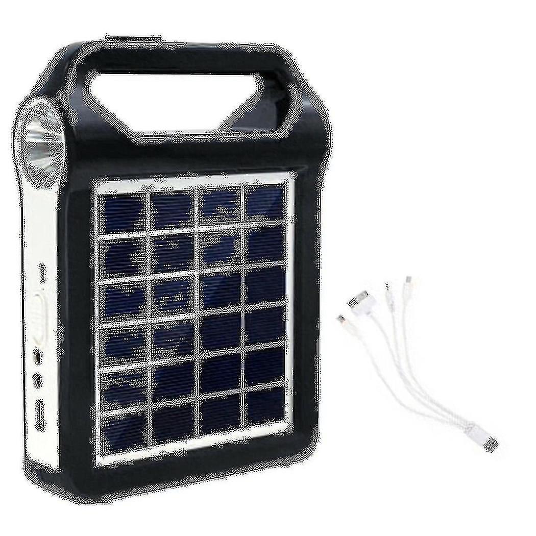 Portable Solar Panel Light Solar Generator System Usb Port With Lamp Lighting