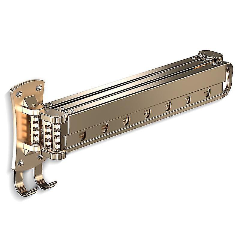 Drying Rack Wall-mounted Folding Balcony Invisible Telescopic Drying Rack（gold）