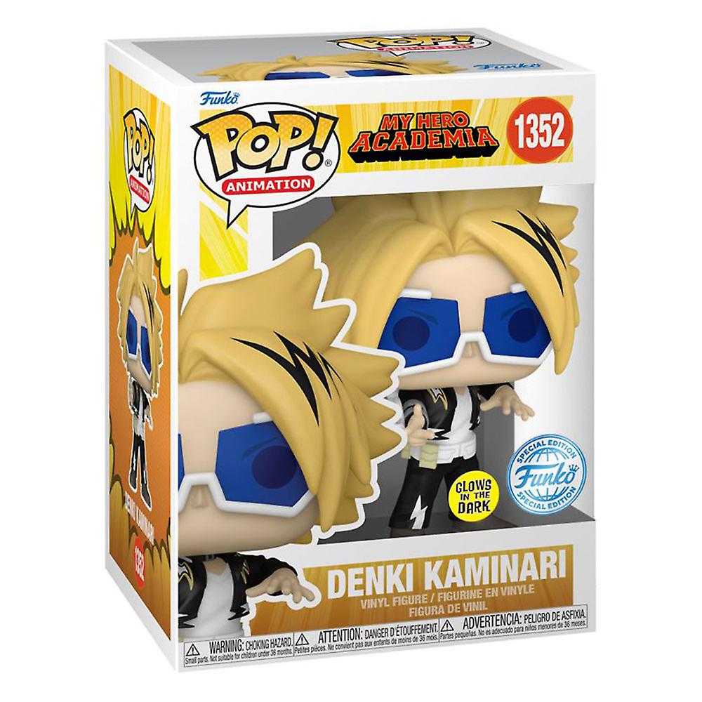 官方授权 Funko 我的英雄学院 Denki Kaminari US Ex Glow Pop！乙烯基