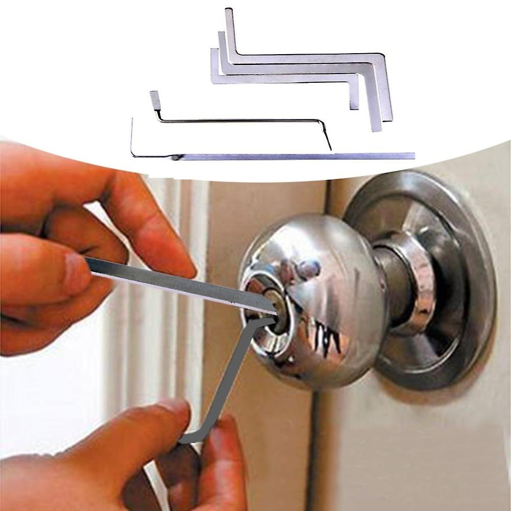 Transparent Visible Pick Cutaway Practice Padlock Lock With Broken Key Removing Hook Kit Extractor Set Locksmith Wrench Tool