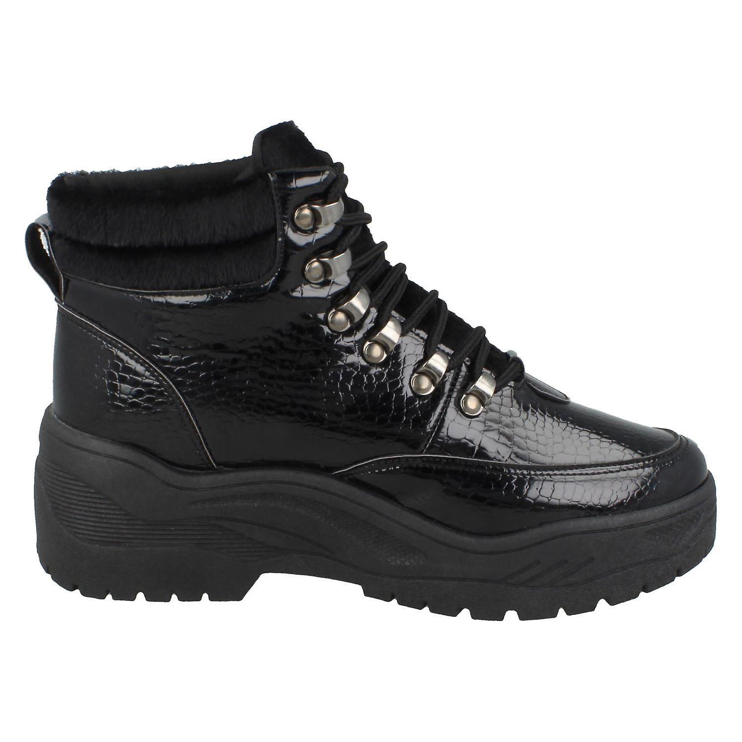 Ladies Spot On Flat Chunky Sole Ankle Boots F4437 Fruugo US Ladies Spot On Flat Chunky Sole Ankle Boots F4437 Fruugo US