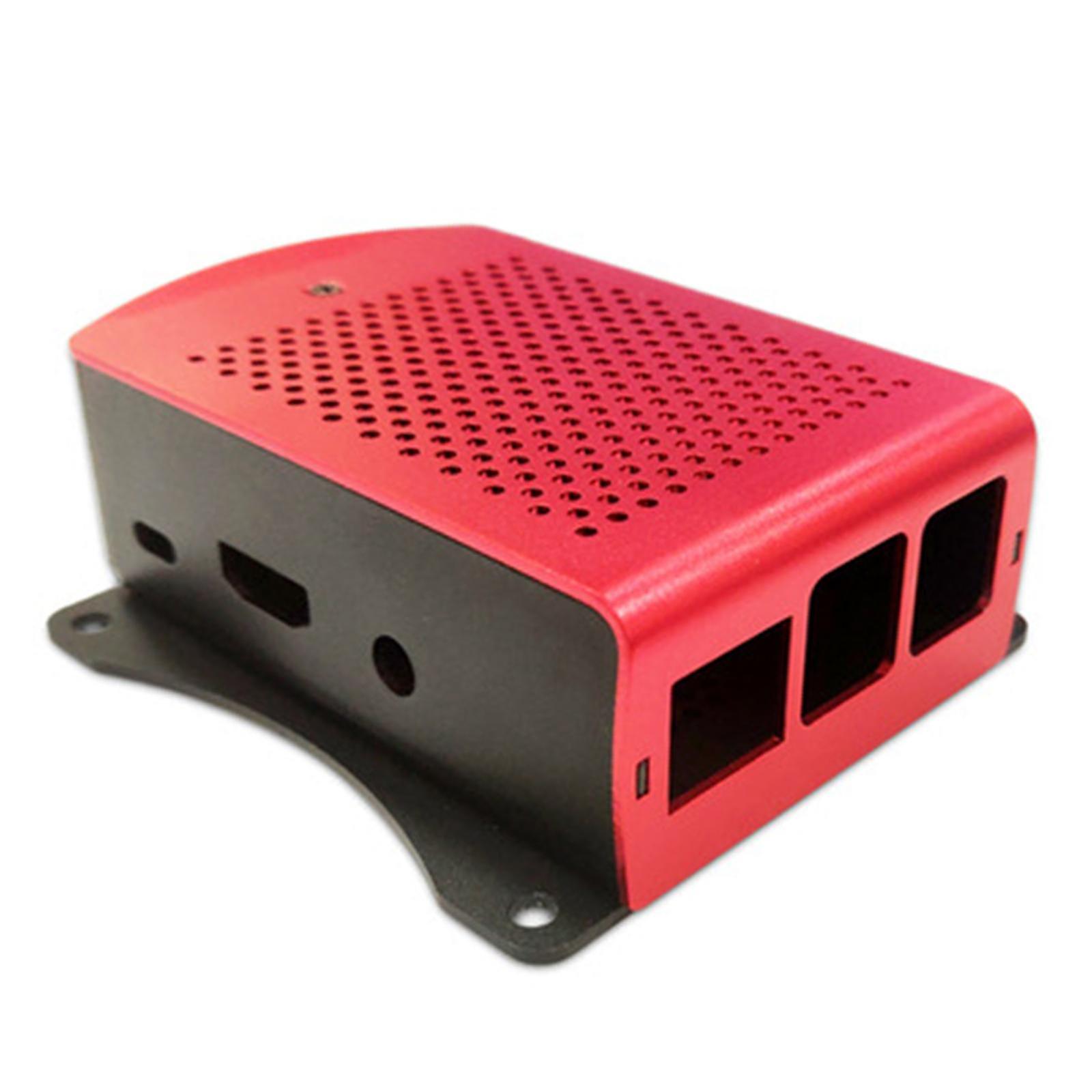 Computer Case Protective Shell for Raspberry Pi4 Lightweight Red
