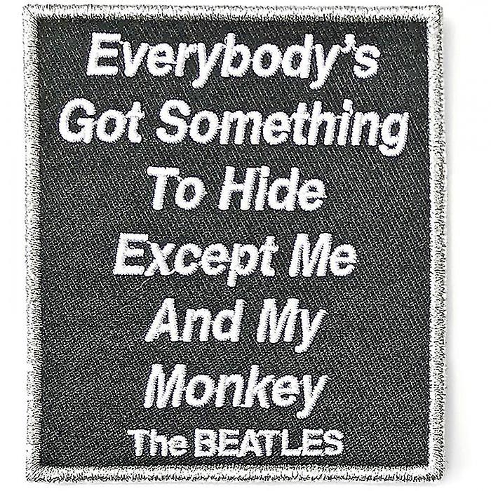 The Beatles Everybody's Got Something To Hide Except Me And My Monkey Woven Patch
