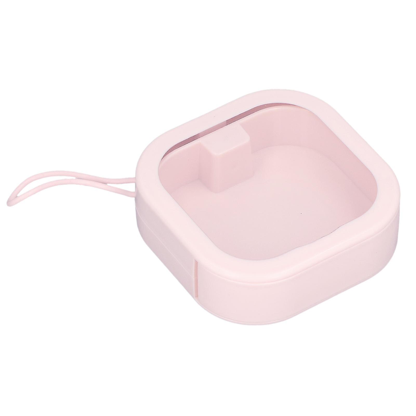 Clear Small ABS TPE Storage Box with Push Switch Pink, 101g