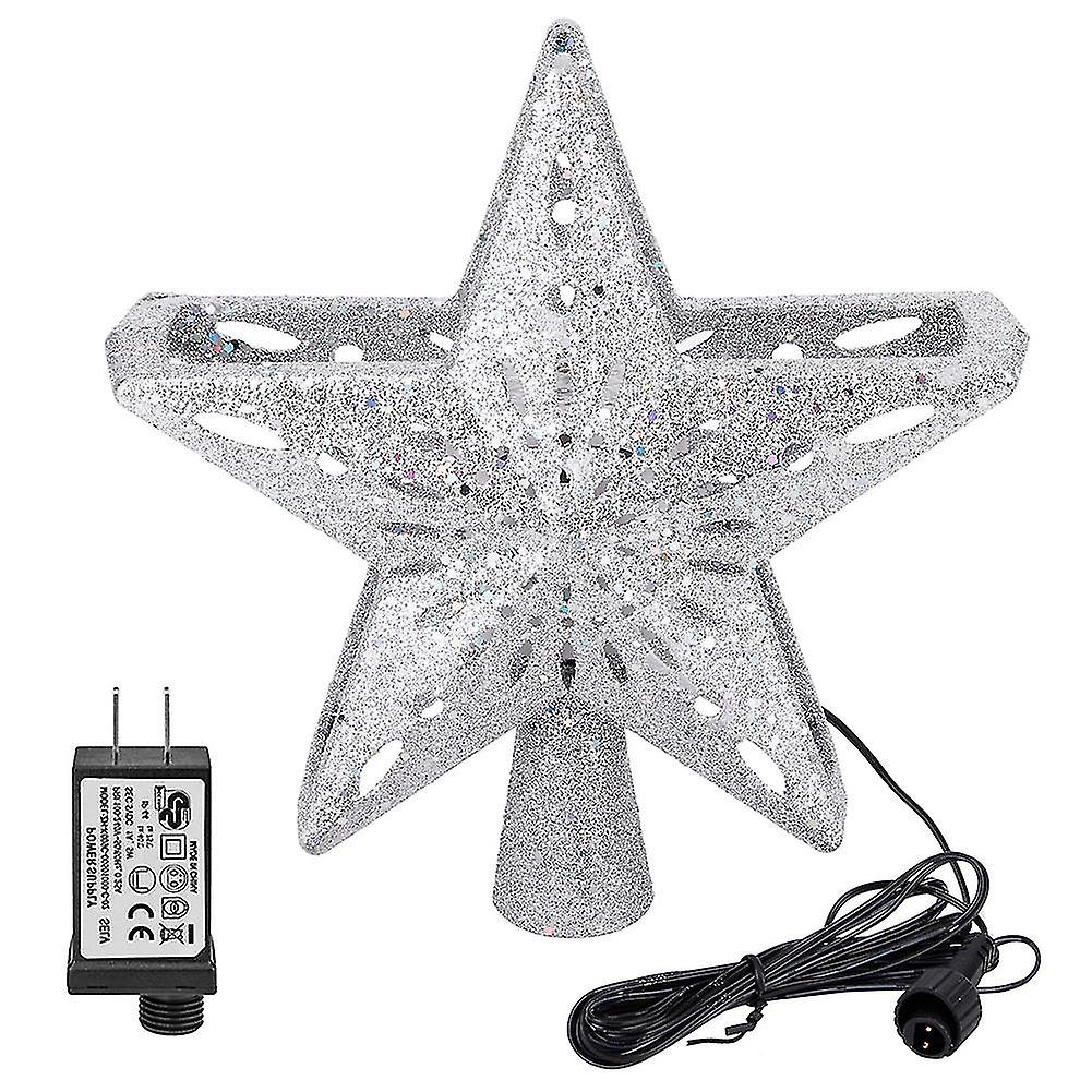 LED, ontto tähti, lumihiutale, projektorin valo, joulukuusi