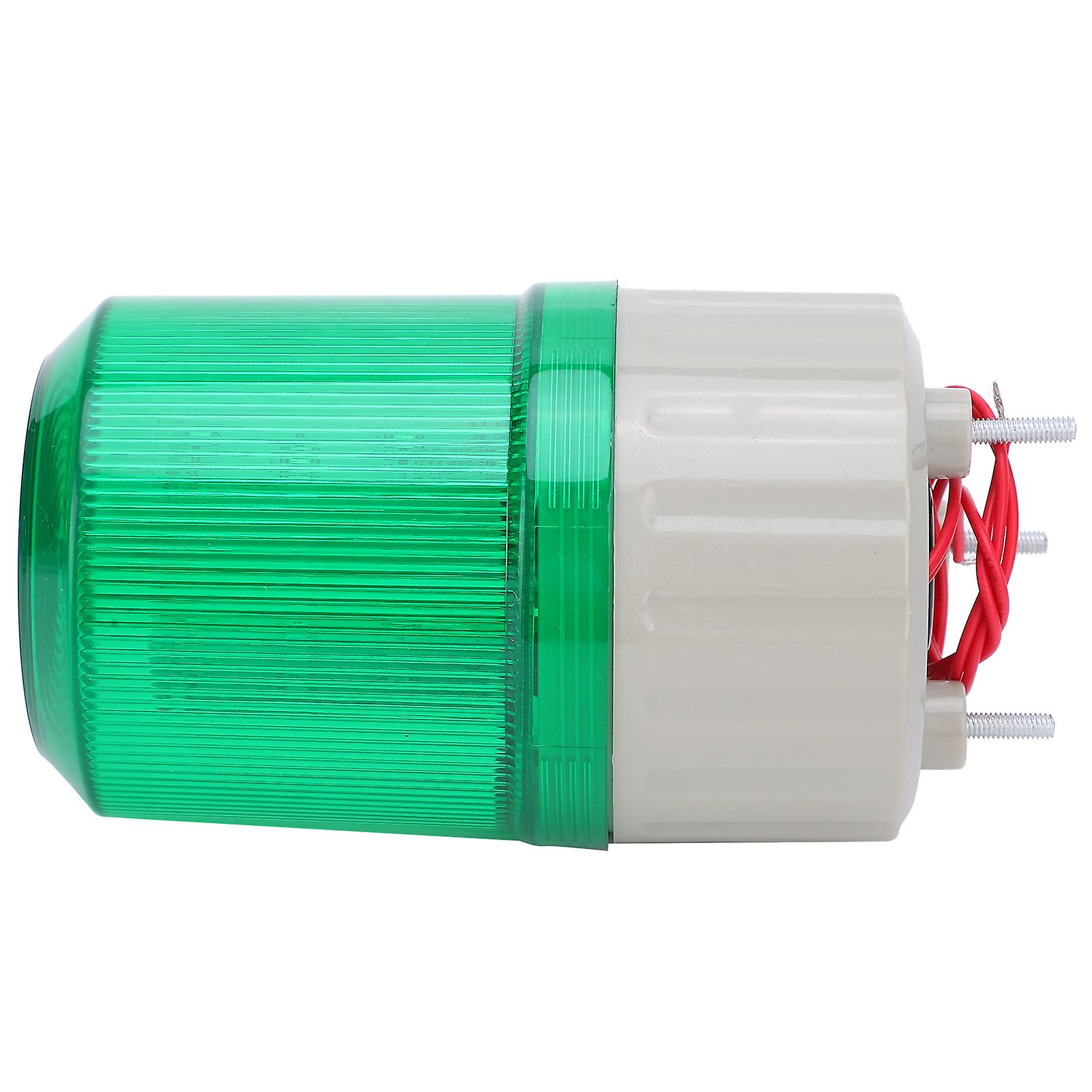 BERM LED Warning Light Device Emergency Alarm with Sound for Factories DC24V 5WGreen