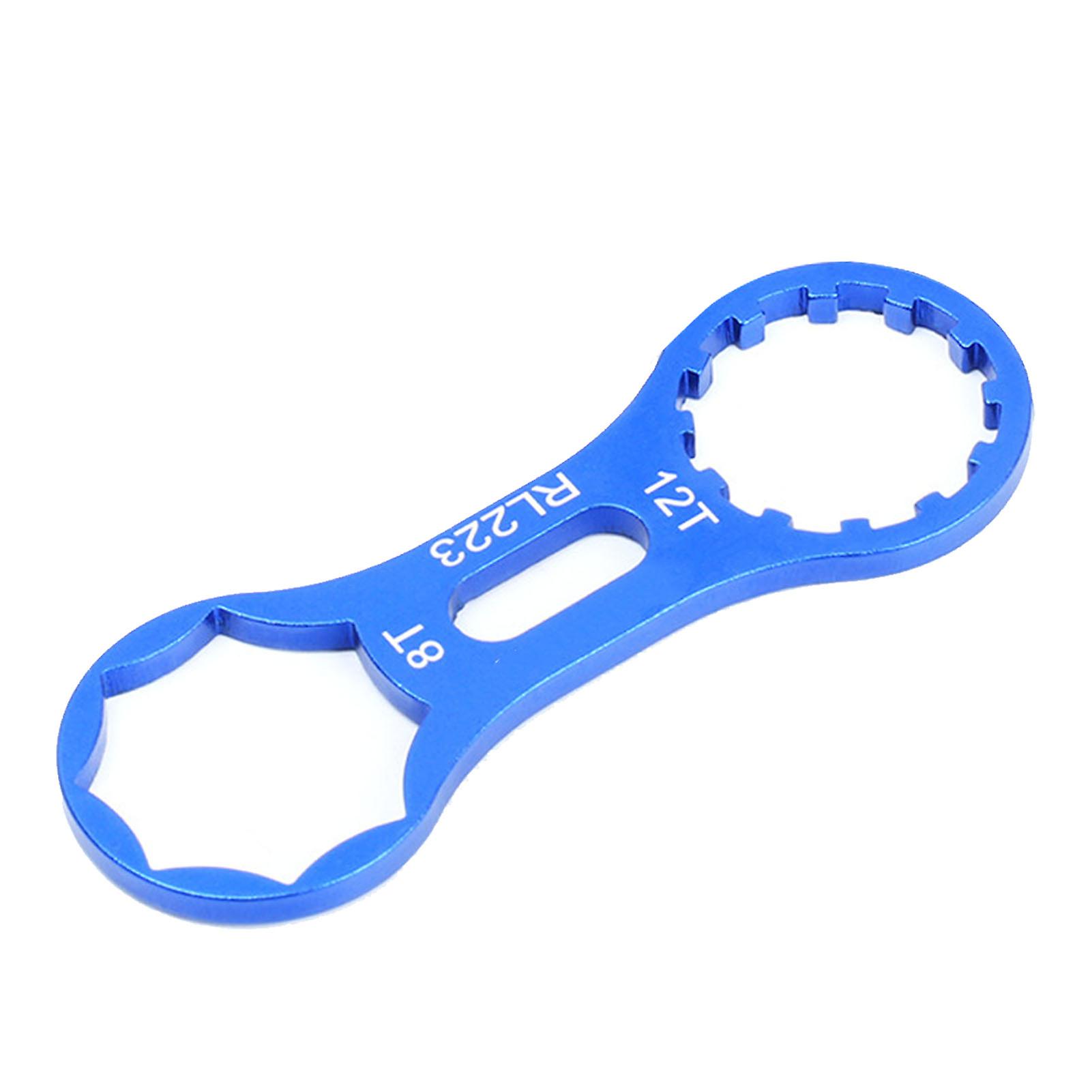 Nimomo Bike Front Fork Removal Tool Bike Front Fork Wrench Aluminum Alloy Repair Tool for XCM XCR XCT, Front Fork Shoulder Cover Removal Tool