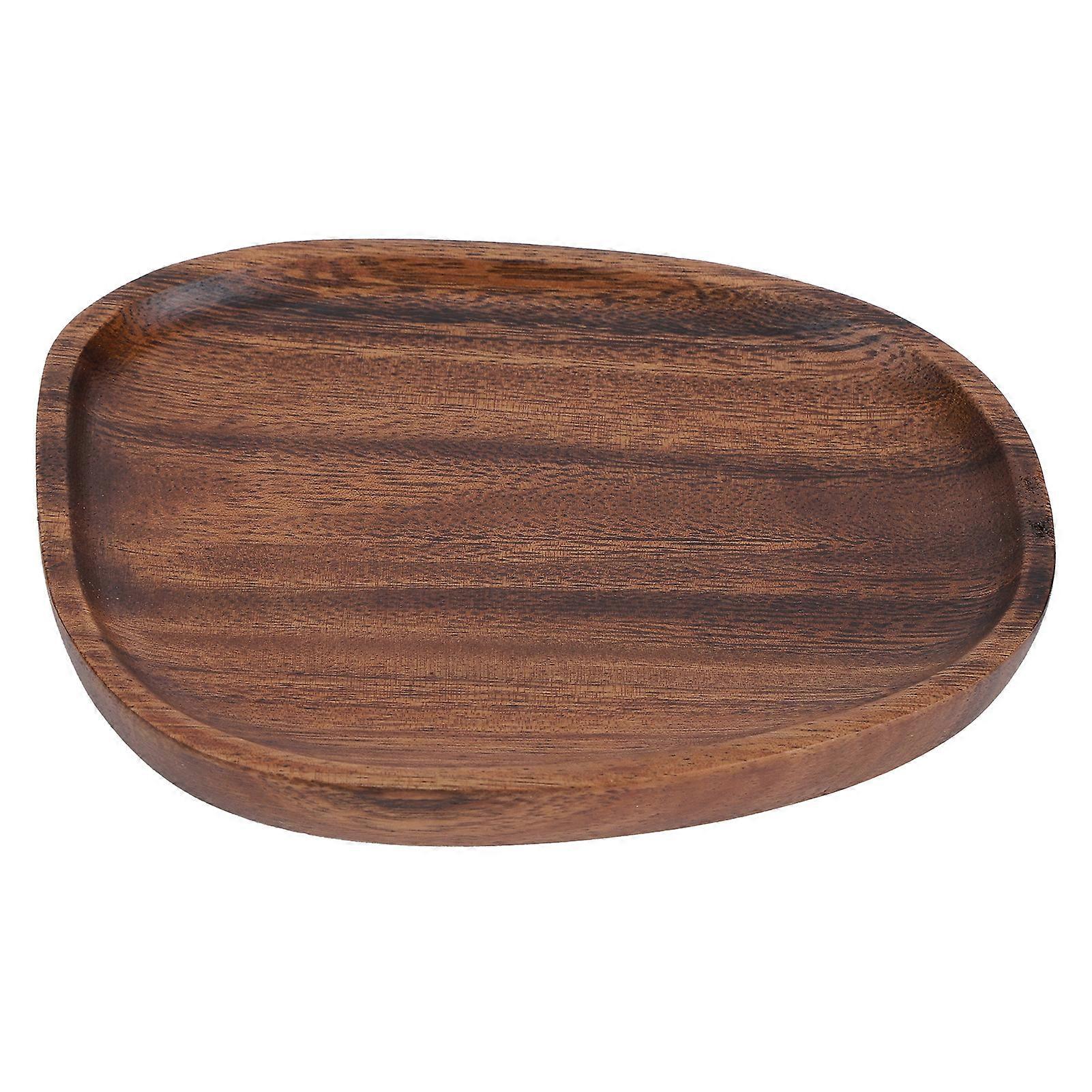 Irregular Wood Snack and Fruit Storage Tray for Table Decoration, Rustic Design, Handmade, Natural Finish