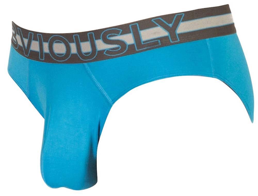 Obviously EveryMan Boxer Briefs - 3 Inch Leg, Bondi Color, XLarge Size, Bamboo/Lycra Blend For Comfort
