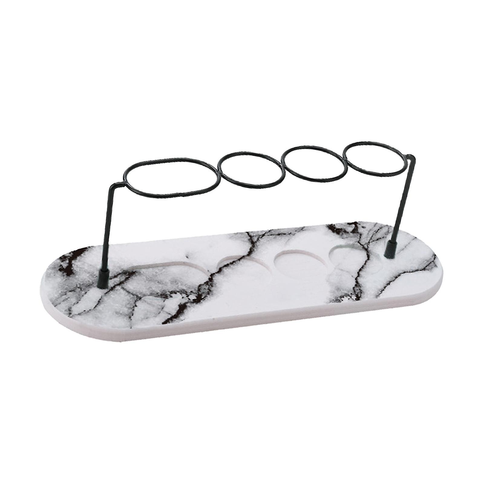 Diatomite Toothbrush Holder Stand for Bathrooms Simple Waterproof Toothpaste Stand Rack Diatomaceous Earth Pad for Countertop