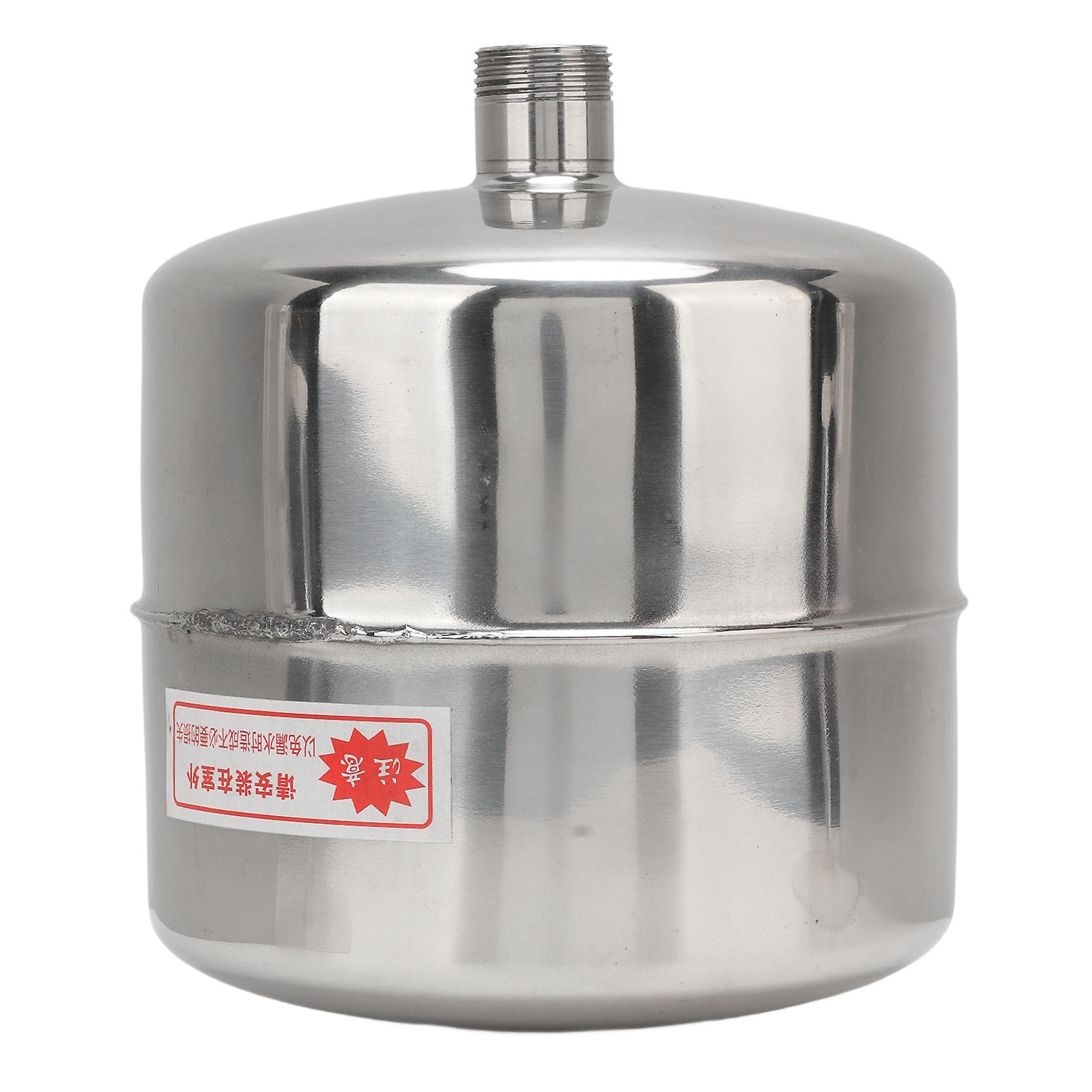 Uadme Pump Pressure Switch Tank, Stainless Steel Corrosion Resistant Home Accessories, 4L Large Capacity, No Leakage
