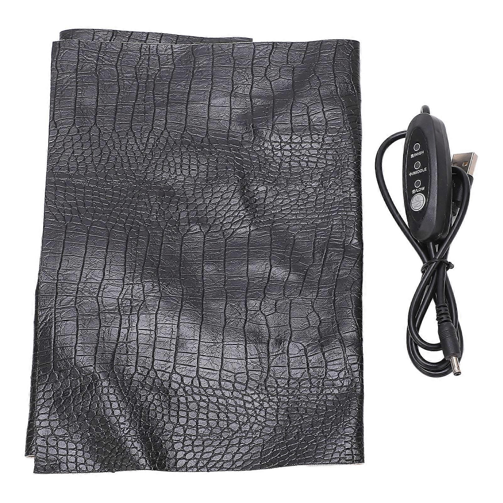 Heating Pad 3 Temperature Adjustable Washable PU USB Heating Mat for Pet Reptile 5V 2A 2240