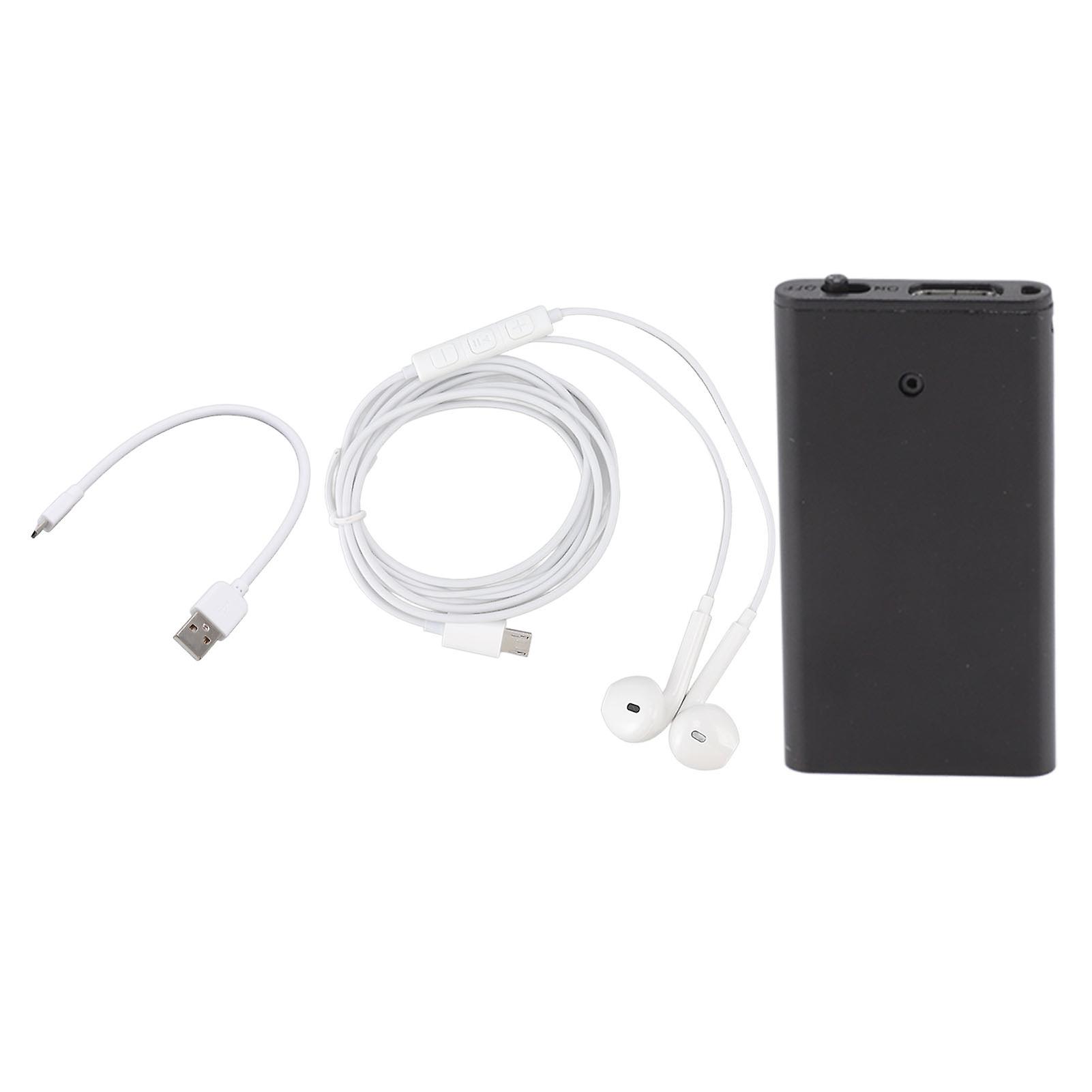 Mini Recorder HD Noise Reduction Encrypted 4GB Voice Activated Recorder with MP3 Playback for Meeting Interview Black