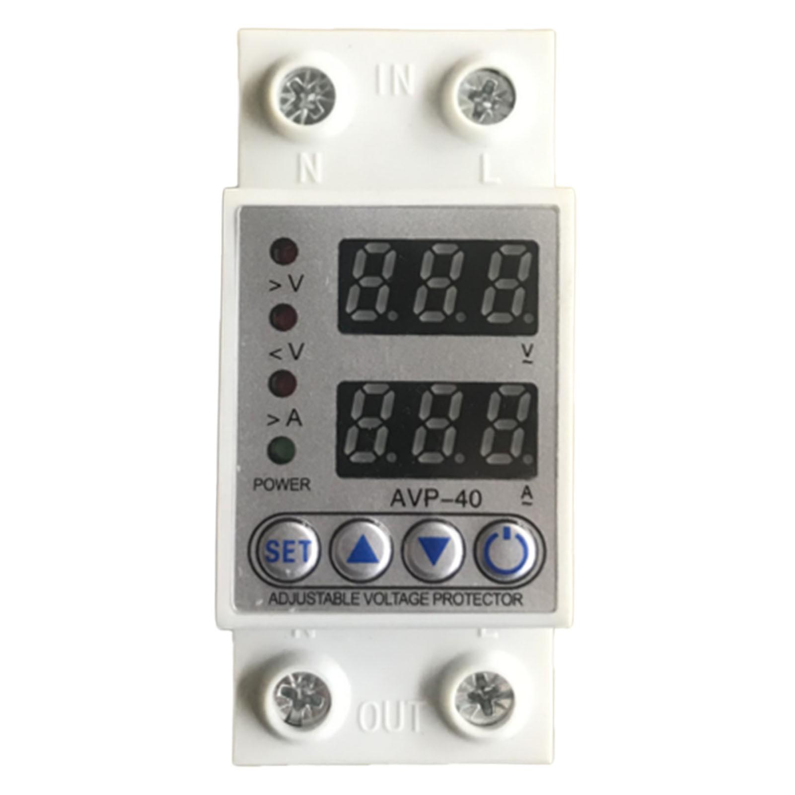 Automatic Reset Under Voltage Protector Switch LED Adjusting Digital Display Overvoltage Voltage Protector
