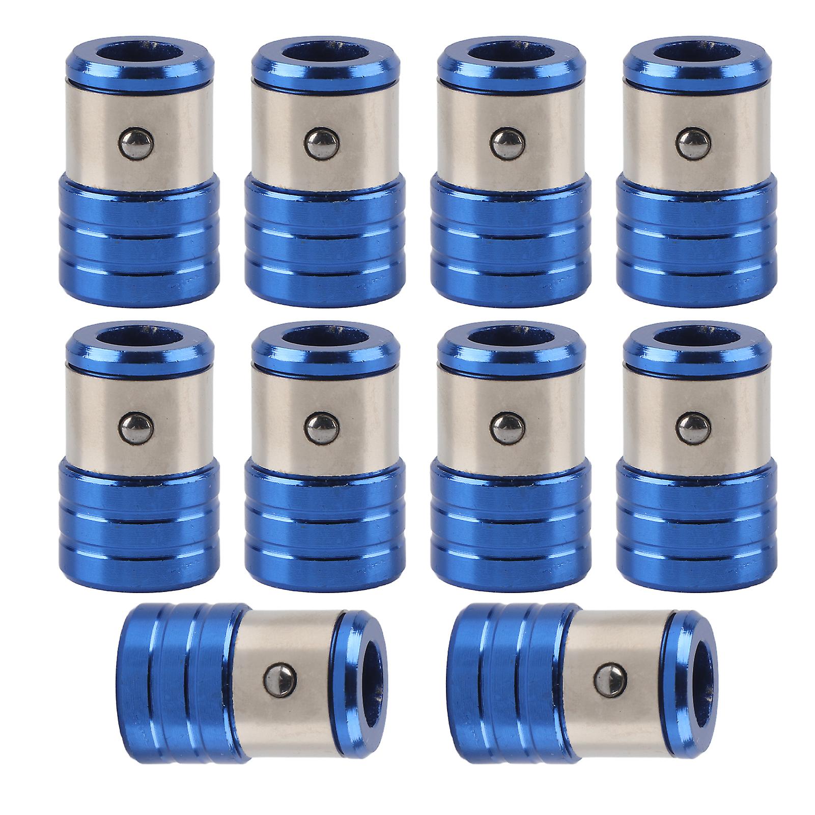 Screwdriver Bit Ring, 10PCS Anti Slip Drill Bits Magnetizer Ring Alloy Steel Screwdriver Bit Tool, Industrial Supplies for Heavy-Duty Applications