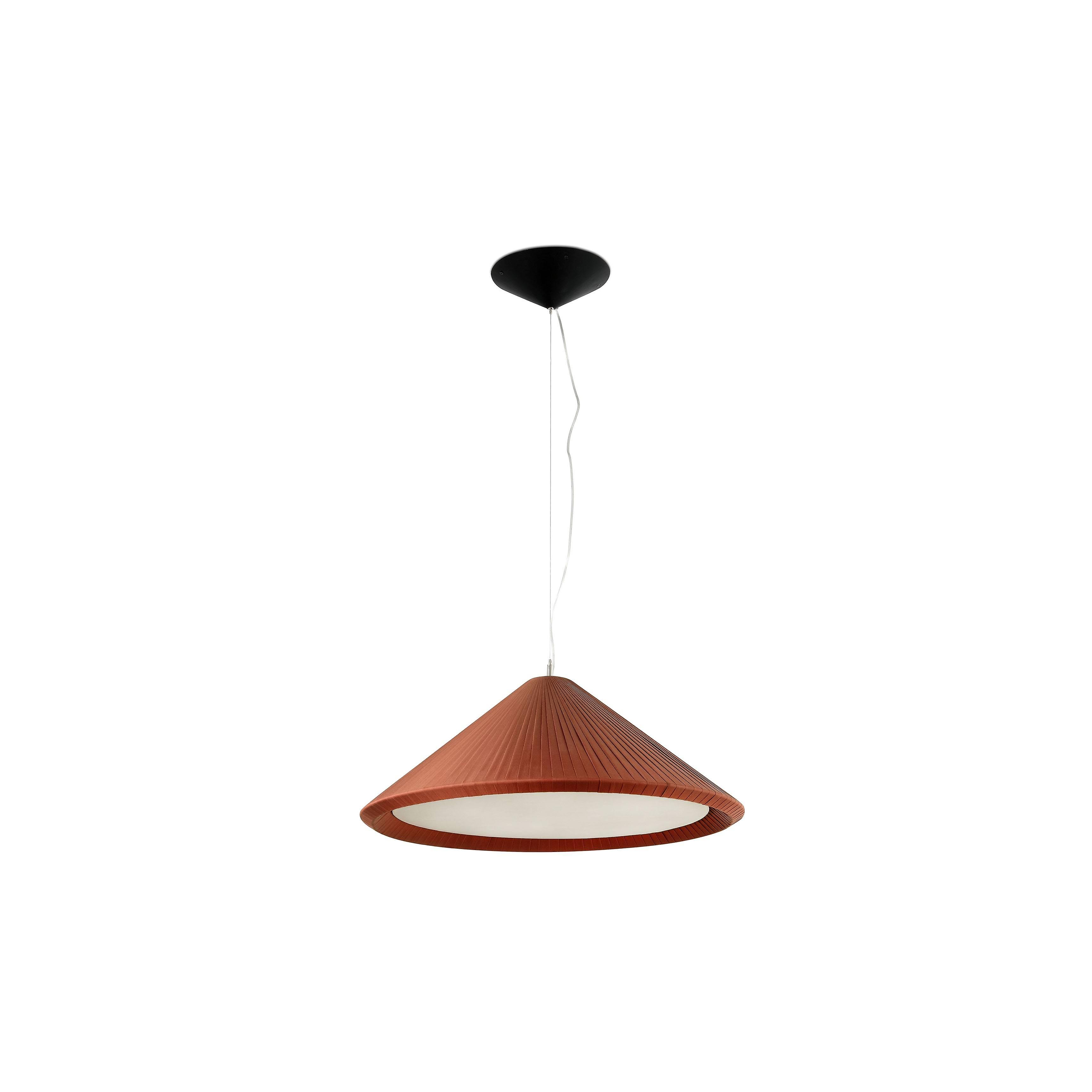 Hue 3 Light Small Dome Ceiling Pendant Burgundy, E27