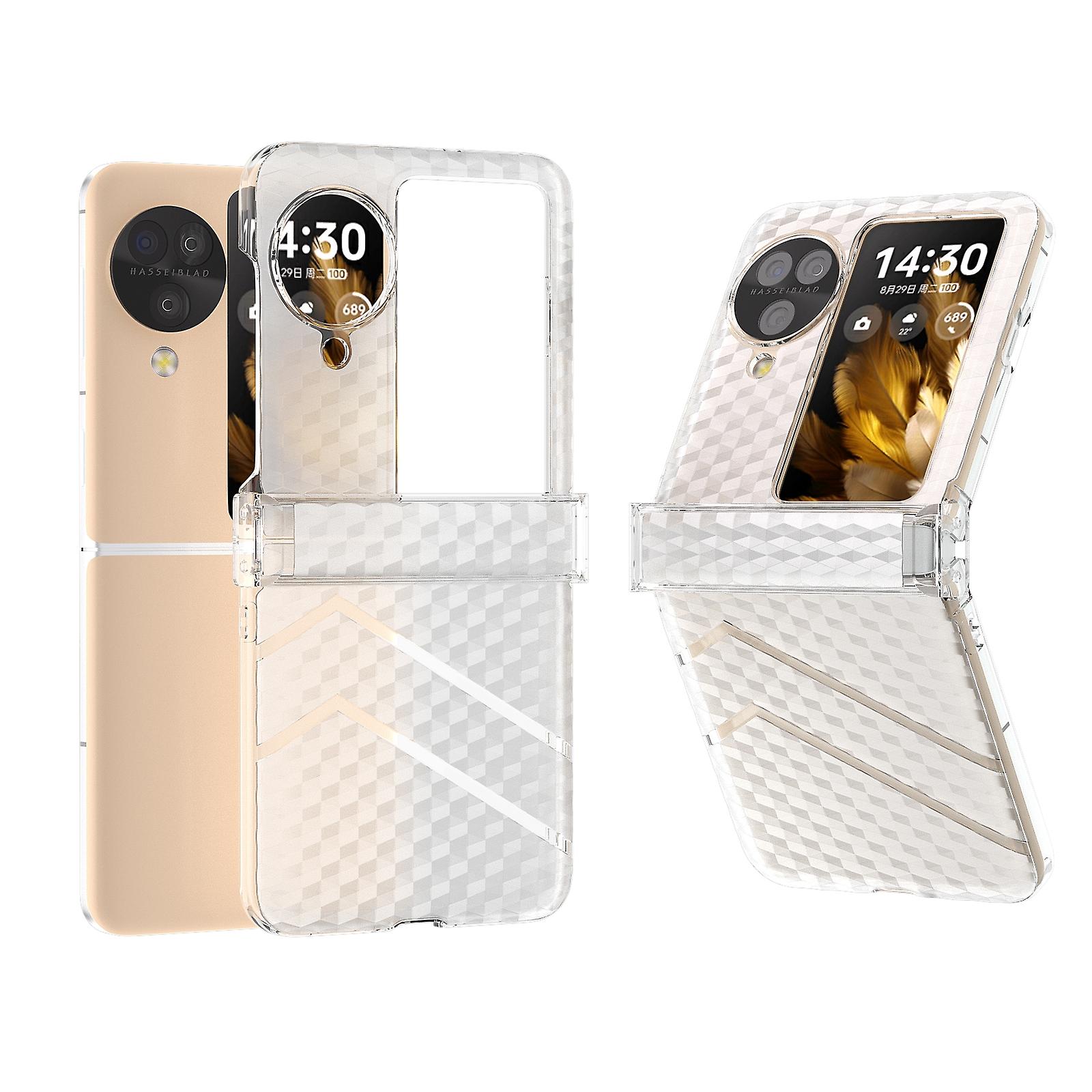 Wave Pattern Frosted Case For OPPO Find N3 Flip