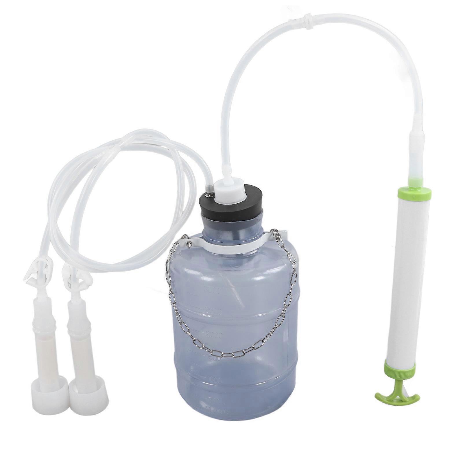 Manual Milking Machine 3000ml Effort Saving Operation Strong Durable PEC Portable Milking Kit for Home Milking Manual 3L for Goat 