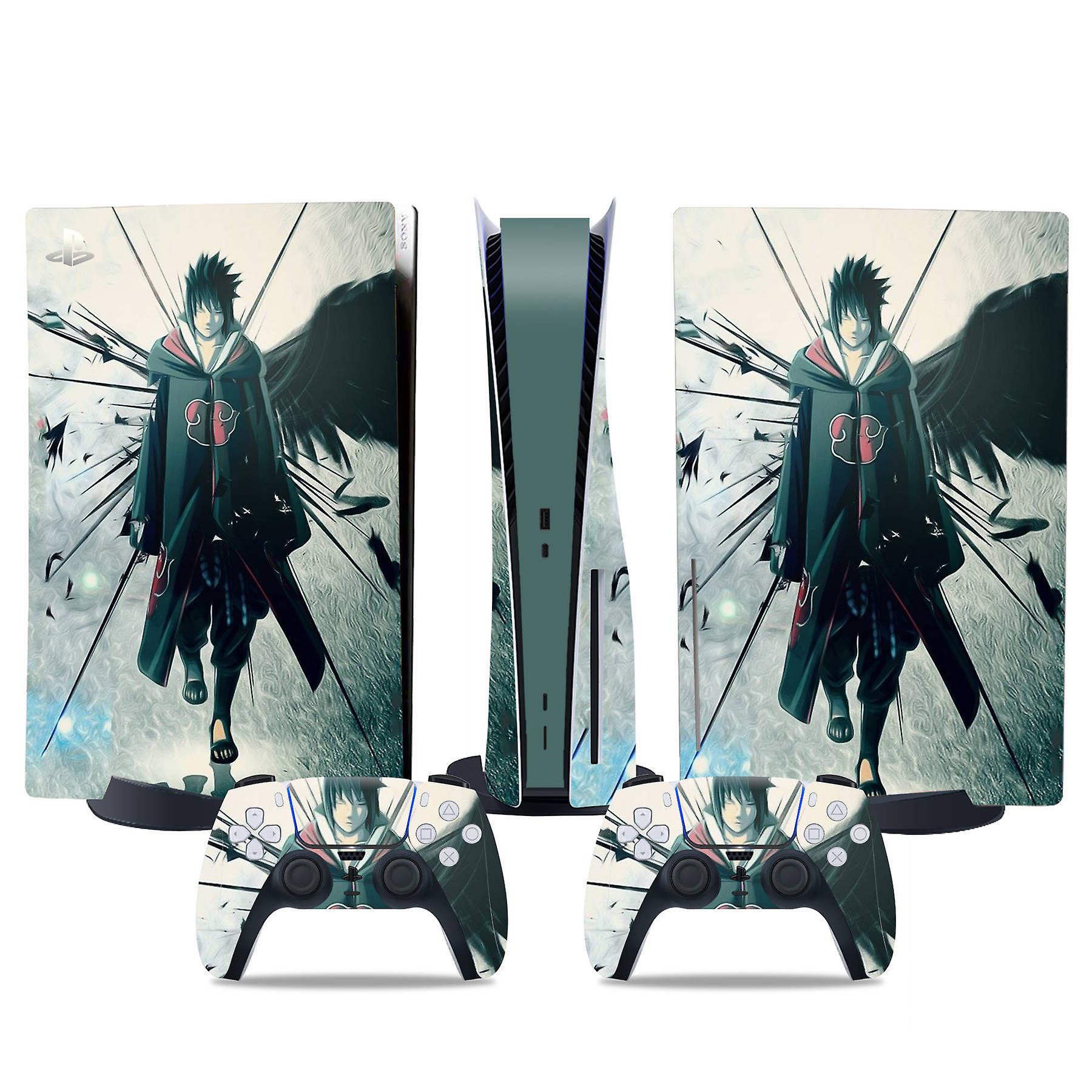 PS5 optical drive version sticker, cool PS5 skin, controller handle,for PS5 console and controller,NARUTO